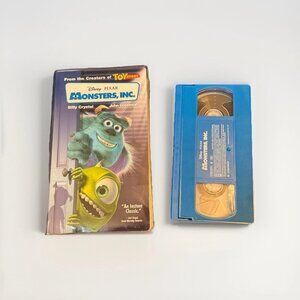 Monsters, Inc. VHS 2002 Clamshell Disney Pixar Played Tested RARE Blue Tape